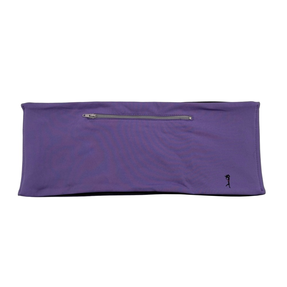 Unbranded Running Belt Unisex OS Purple Excellent Zippered Reversible Pocket